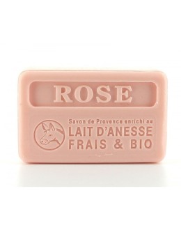 Savon rose au lait d'ânesse Frais & BIO - 100g 